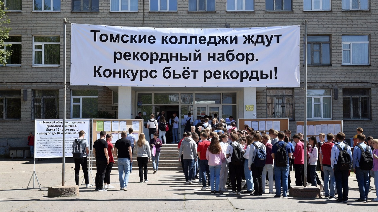 Томские колледжи ждут рекордный набор. Конкурс бьёт рекорды!